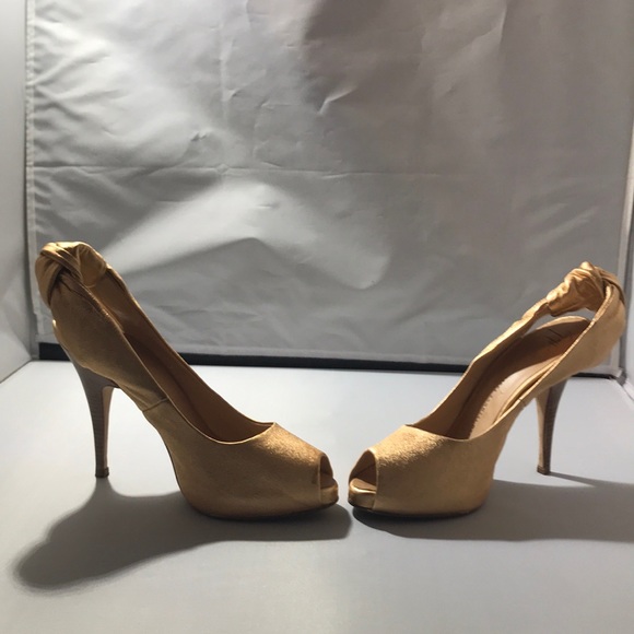 SOLDGiuseppe Zanotti Rose Gold Slingbacks 37.5 - Picture 4 of 8